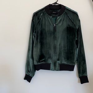 J Brand Velvet bomber
